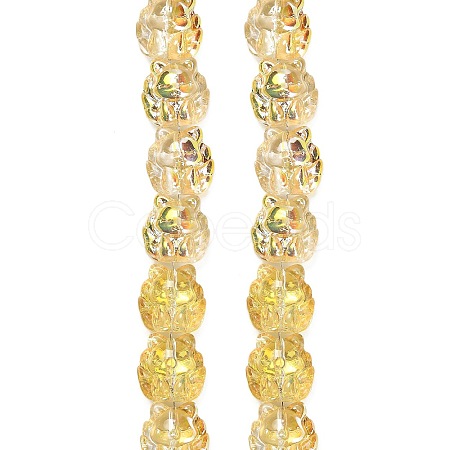 Electroplate Glass Bead Strands EGLA-H110-01HP-01-1