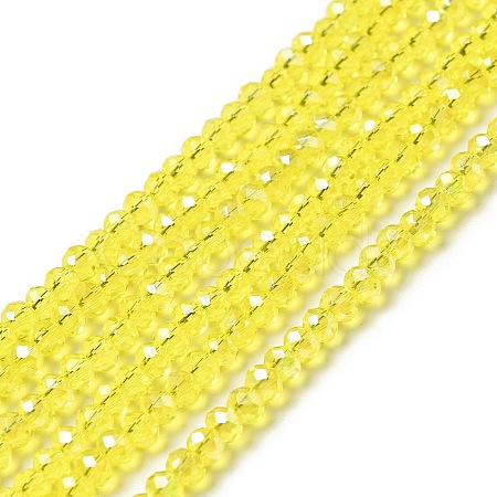Electroplate Glass Beads Strands EGLA-R048-2mm-22-1