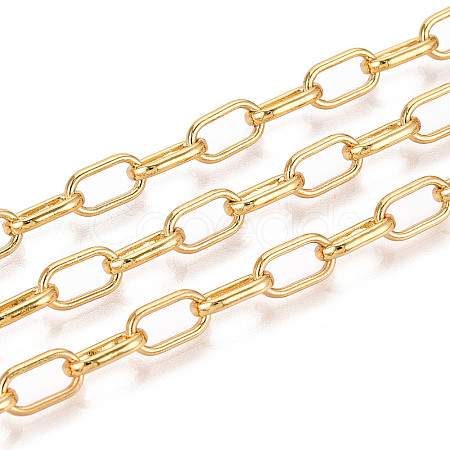 Brass Cable Chains CHC-T018-43G-1