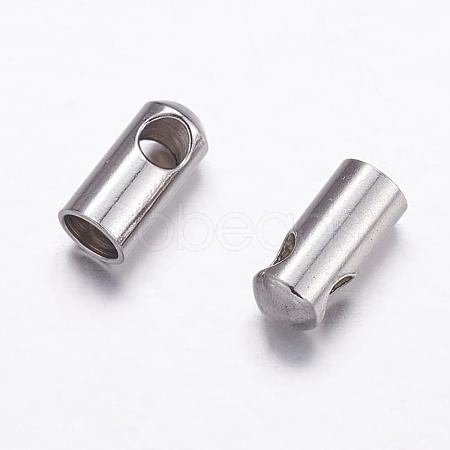 Tarnish Resistant 304 Stainless Steel Cord Ends STAS-P161-09-3mm-1