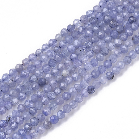 Natural Tanzanite Beads Strands G-S361-2mm-008-1