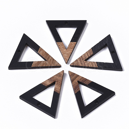 Resin & Walnut Wood Pendants RESI-S358-56D-A-1