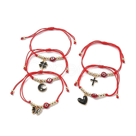 Alloy Charm Bracelet BJEW-JB09626-1