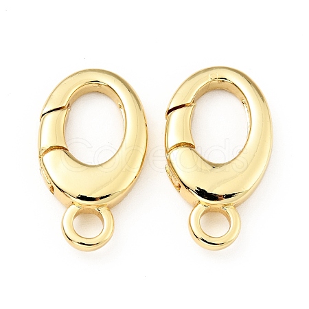Brass Spring Gate Rings KK-G416-42G-1