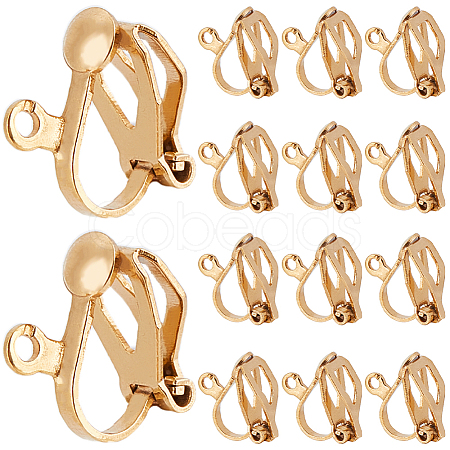 80Pcs 304 Stainless Steel Clip-on Earring Findings STAS-SP0001-25G-1