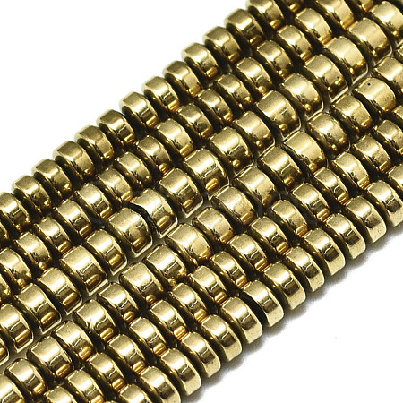 Electroplate Non-magnetic Synthetic Hematite Beads Strands X-G-S352-43-A01-1
