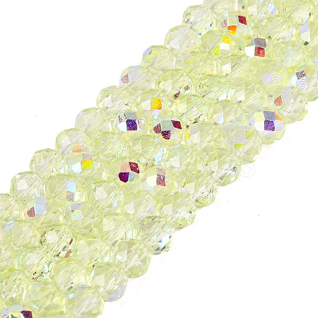 Transparent Glass Beads Strands LS-EGLA-N016-6mm-07-1