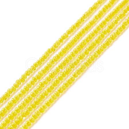 Transparent Glass Beads Strands GLAA-C019-01A-24-1