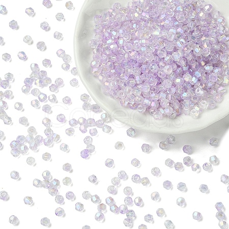 70G Transparent Spray Painted Glass Beads EGLA-YW0005-30B-1