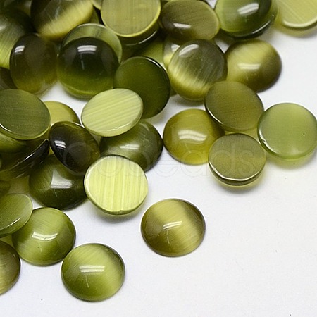 Cat Eye Cabochons CE-J002-8mm-34-1