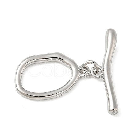 Brass Toggle Clasps KK-CBAFC6C-07F-P-1