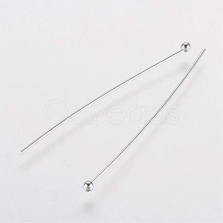 Rack Plating Brass Ball Head Pins KK-E680-03-0.5x40mm-P-1