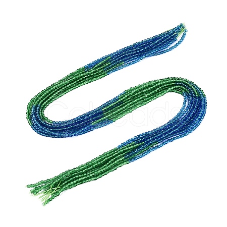 Transparent Glass Beads Strands GLAA-N074-01A-09-1