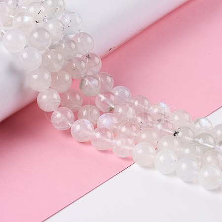 Natural Rainbow Moonstone Beads Strands G-I249-B04-06-1