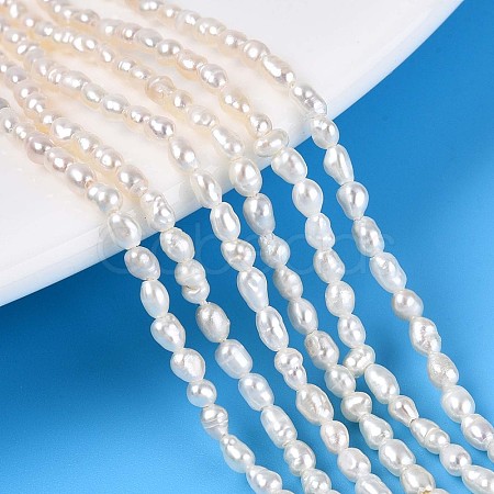 Natural Cultured Freshwater Pearl Beads Strands PEAR-T006-08-1