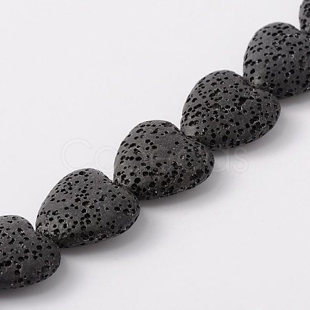 Dyed Natural Lava Rock Bead Strands G917-11-1