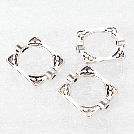 Tibetan Style Alloy Bead Frames TIBEB-6761-AS-FF-1