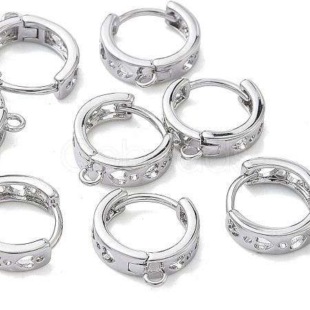 SHEGRACE Brass Hoop Earrings Findings XGR0151P-89P-1