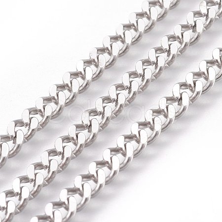 Tarnish Resistant 304 Stainless Steel Twisted Chains Curb Chain CHS-R001-1.2mm-1