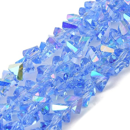 Transparent Glass Beads Strands EGLA-P061-04B-AB01-1