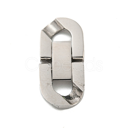 Non-Tarnish 304 Stainless Steel Fold Over Clasps STAS-B029-05C-1-1