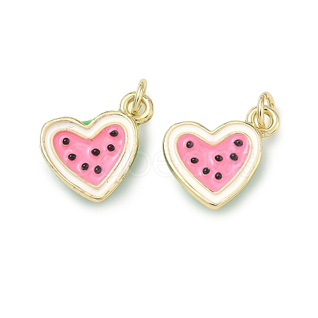 Brass Enamel Pendants KK-H259-11B-G02-1