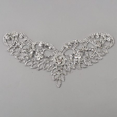 Shiny Wing Crystal Rhinestone Collar Trim FIND-WH0111-531-1