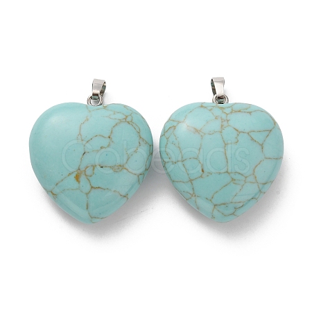 Synthetic Turquoise Pendants G-B042-02P-09-1