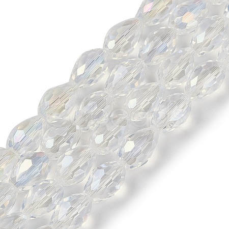 Transparent Electroplate Glass Beads Strands LS-EGLA-N013-T4mm-B01-1