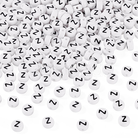 500Pcs Acrylic Beads SACR-TA0001-55Z-1