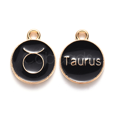 Alloy Enamel Pendants ENAM-S124-01A-08C-1