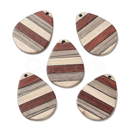 Wenge Wood & Sandalwood & White Ash Pendants WOOD-F013-06-1