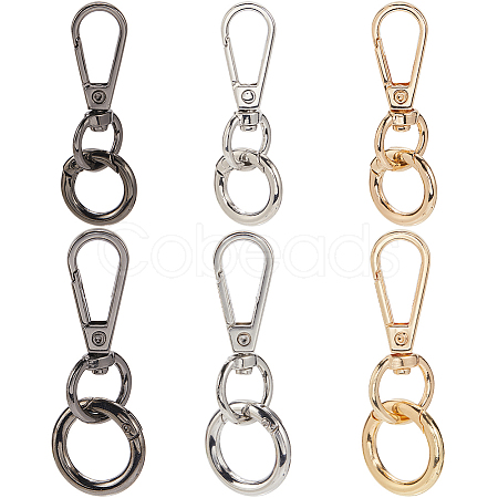 DIY Keychain Clasp Findings Kits DIY-SP0003-46-1