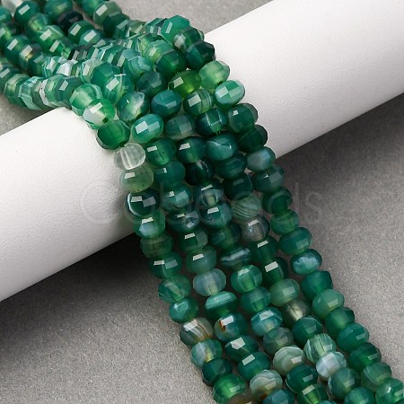 Natural Banded Agate Beads Strands G-P587-D02-01B-1