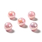 UV Plating Rainbow Iridescent Acrylic Beads, Round, Pink, 15~15.5x15.5~16mm, Hole: 2.7mm