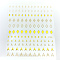 3D Nail Art Stickers Decals, Gold Stamping, Self-adhesive, for Nail Tips Decorations, Geometric Pattern, 90x77mm, Package Size: 95x138mm