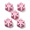 Wood Beads, Snowflake, Pink, 19.5x10.5mm, Hole: 2mm