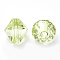 Transparent Acrylic Beads, Bicone, Lawn Green, 6x5.5mm, Hole: 1.5mm, about 6120pcs/500g