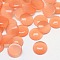 Cat Eye Cabochons, Half Round, Light Salmon, 16x3mm