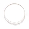 925 Sterling Silver Wire, Round, Unpolished, Silver, 26 Gauge, 0.4mm