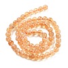 Natural Citrine Beads Strands X-G-S150-09-6mm-2