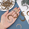 40Pcs 2 Styles Tibetan Style Alloy Pendants TIBE-SC0001-70-3