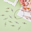 SUPERFINDINGS 40Pcs 2 Colors Alloy Connector Charms FIND-FH0010-75-5