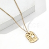 201 Stainless Steel Pendant Necklaces NJEW-D055-03G-1