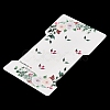 Rectangle Flower Print Paper Hair Clip Display Cards CDIS-M007-03C-3
