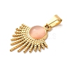 Resin Imitation Cat Eye Pendants STAS-P340-02G-02-2