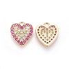 Brass Micro Pave Cubic Zirconia Pendants KK-I648-08-3