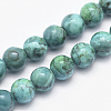 Natural Marble Beads Strands G-K211-6mm-A-1
