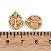 Brass Pave Cubic Zirconia Multi-strand Links ZIRC-F145-07G-02-3