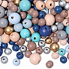 Baking Paint Wood Beads WOOD-SP0001-77A-1